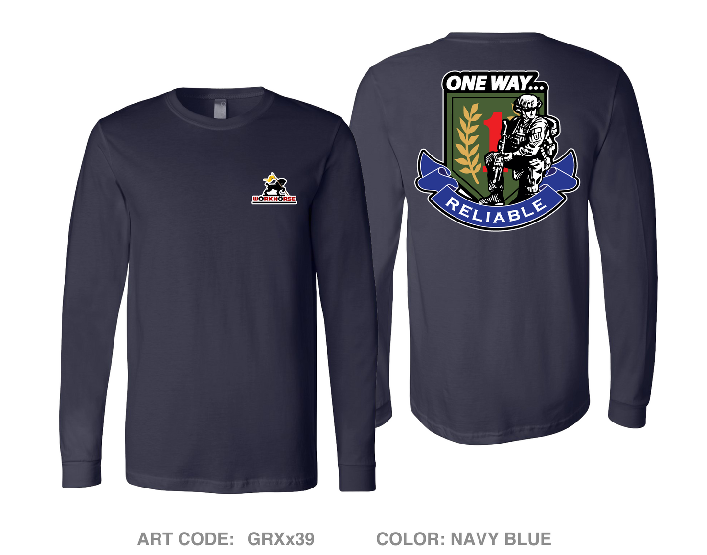 511th Quartermaster Company Comfort Unisex Cotton LS Tee - GRXx39
