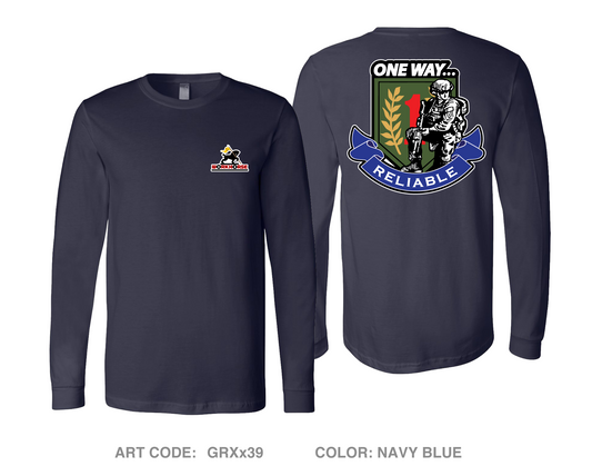 511th Quartermaster Company Comfort Unisex Cotton LS Tee - GRXx39