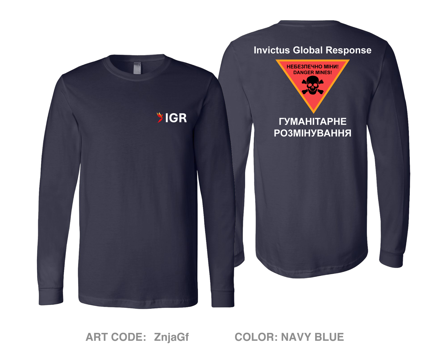 Invictus Global Response Comfort Unisex Cotton LS Tee - ZnjaGf