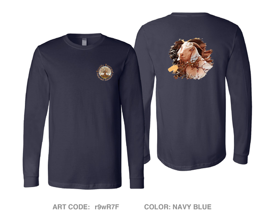 Rustic Forrest Farm & Sanctuary Comfort Unisex Cotton LS Tee - r9wR7F