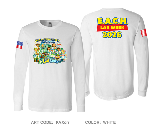 EACH LAB Comfort Unisex Cotton LS Tee - KVXcrr