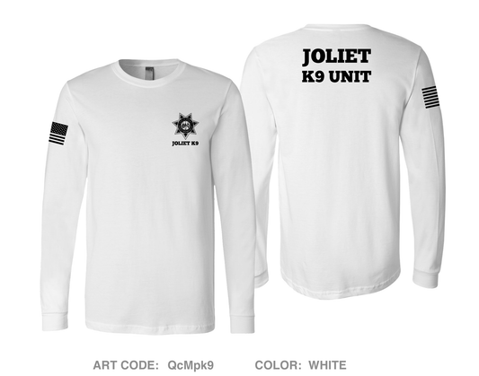 Joliet Police K9 Unit Comfort Unisex Cotton LS Tee - QcMpk9