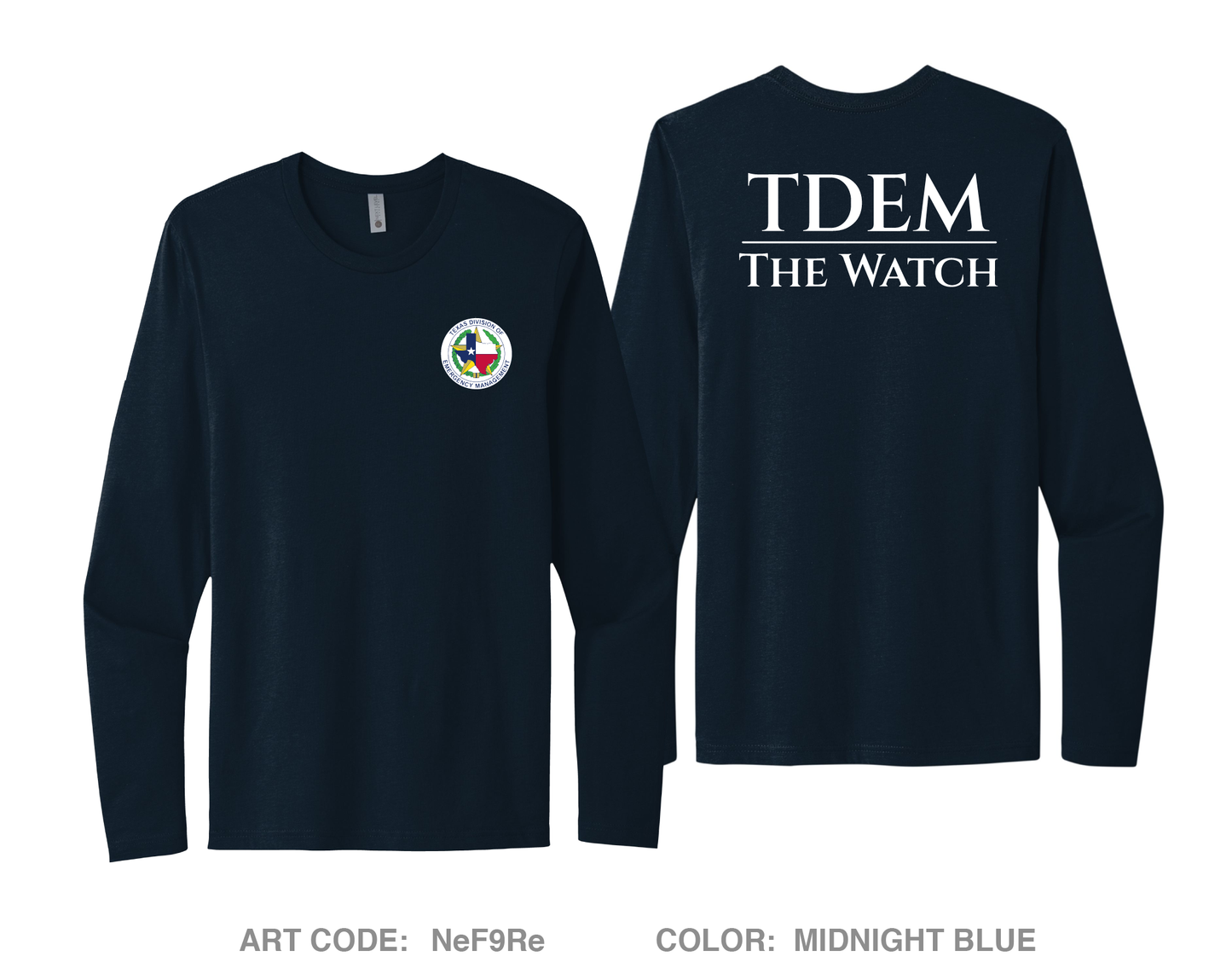TDEM - The Watch Comfort Unisex Cotton LS Tee - NeF9Re