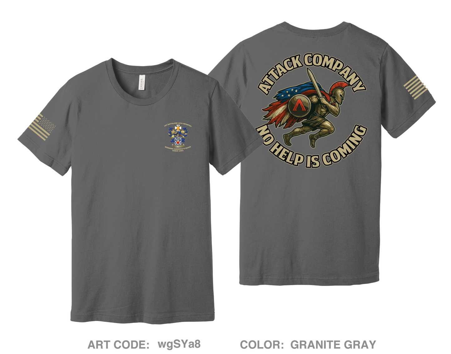 ATTACK COMPANY Comfort Unisex Cotton SS Tee - wgSYa8