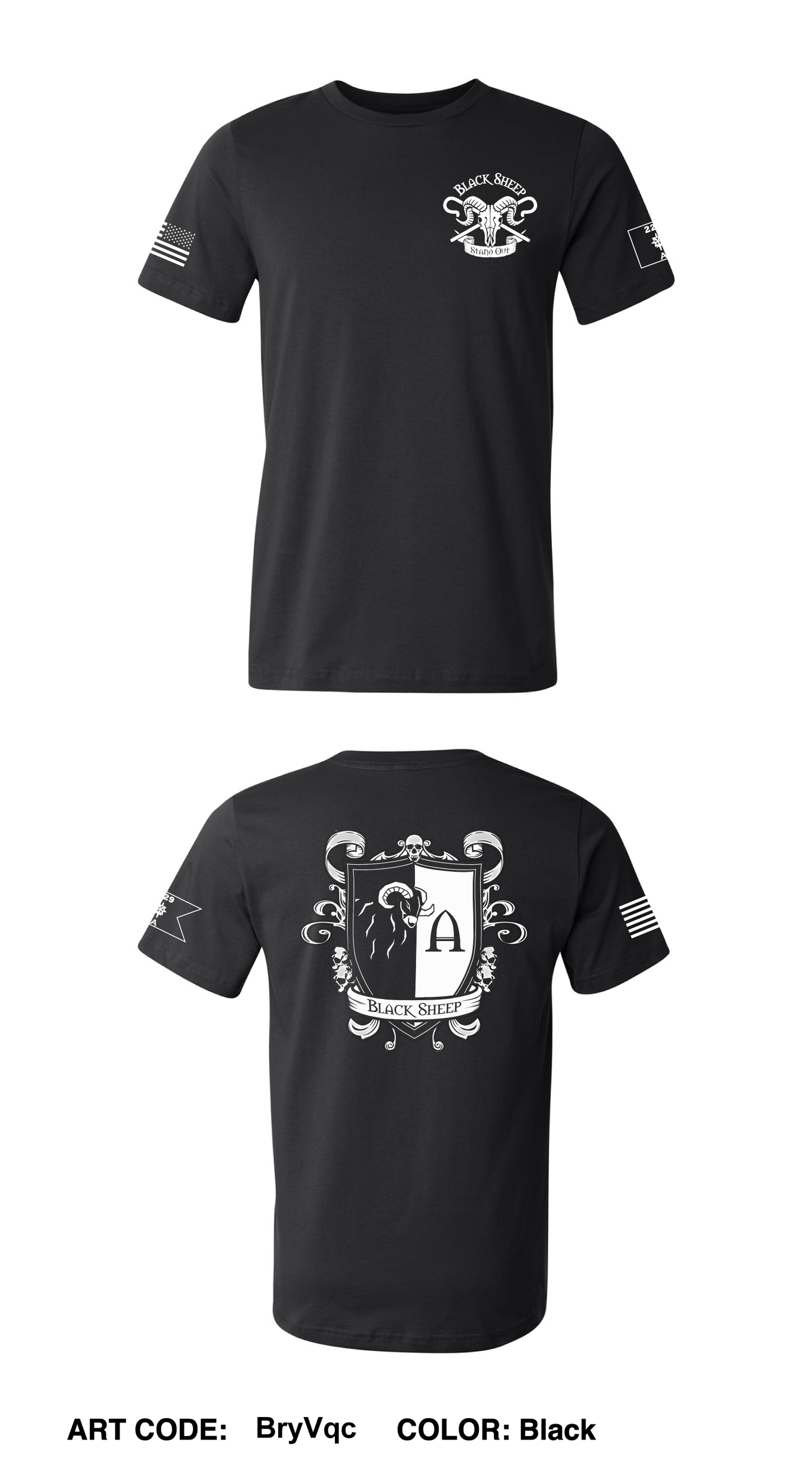 A Co, 229th MI BN Comfort Unisex Cotton SS Tee - BryVqc
