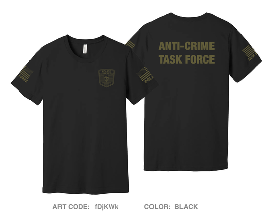 Northwestern District Anti-Crime Task Force Comfort Unisex Cotton SS Tee - fDjKWk