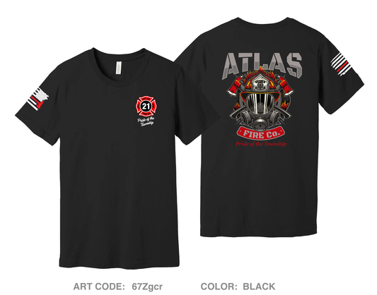 Atlas Fire Co. Comfort Unisex Cotton SS Tee - 67Zgcr