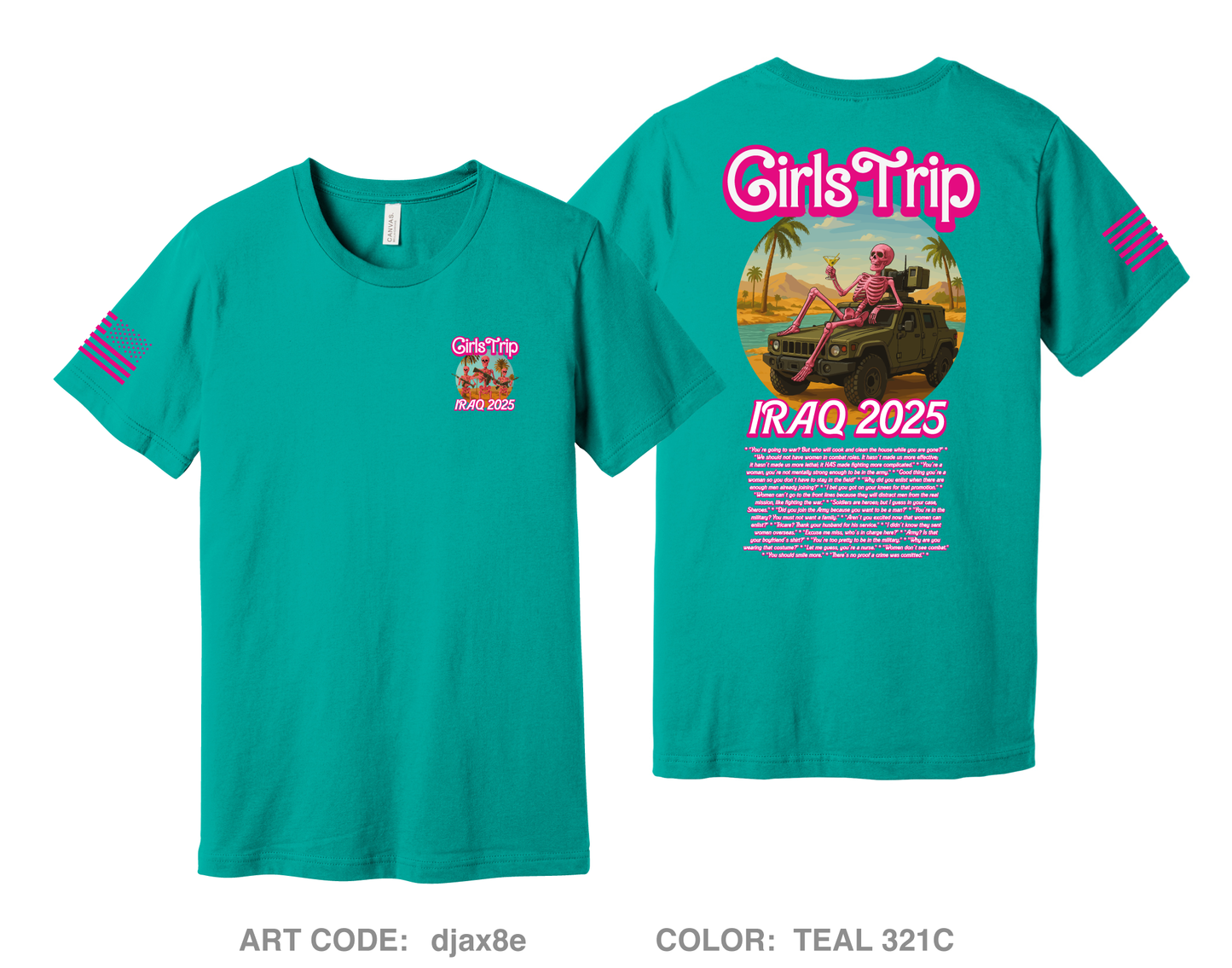 Iraq 2025 Girls Trip Comfort Unisex Cotton SS Tee - djax8e