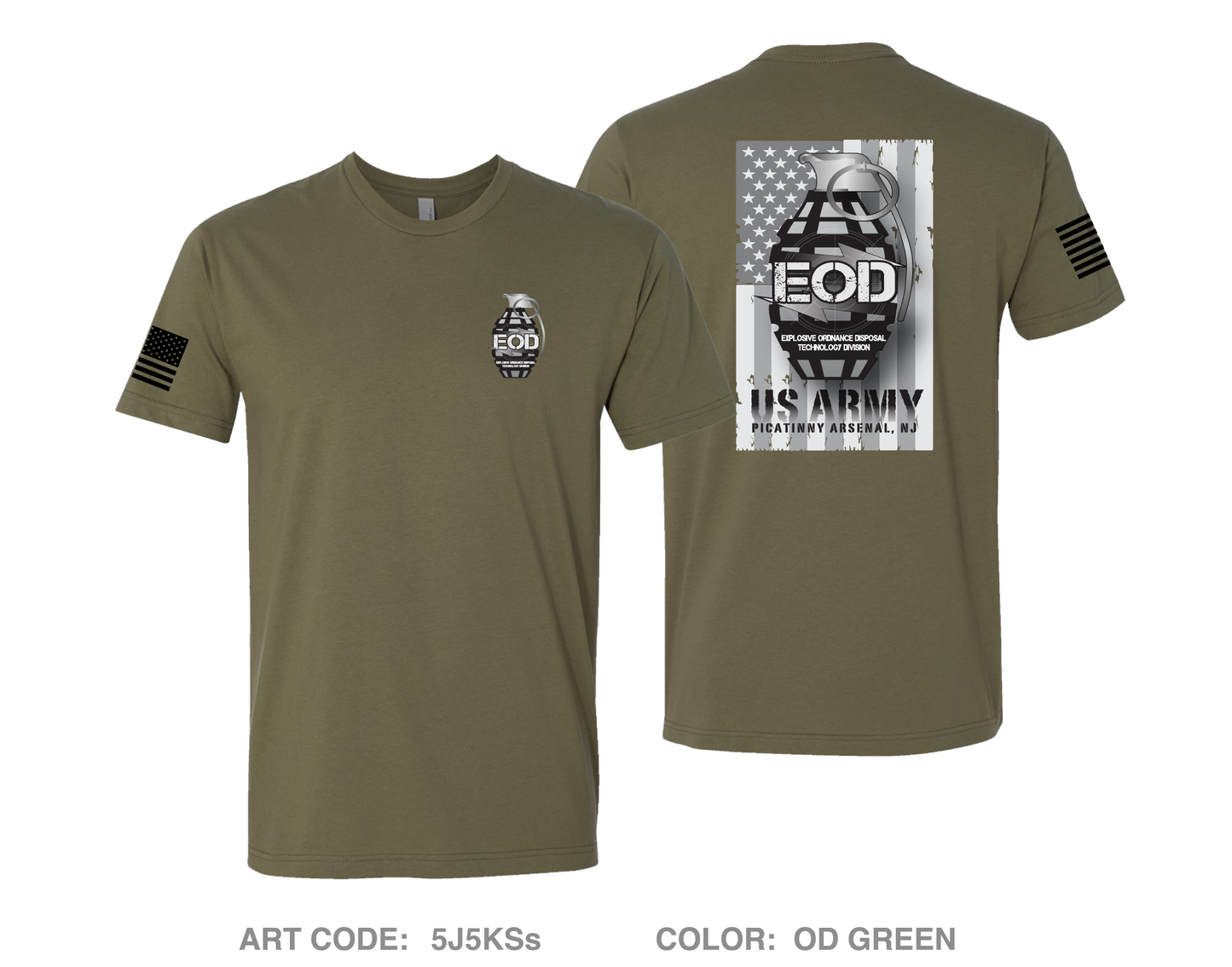 Explosive Ordnance Disposal Technology Division (EOD) Comfort Unisex Cotton SS Tee - 5J5KSs