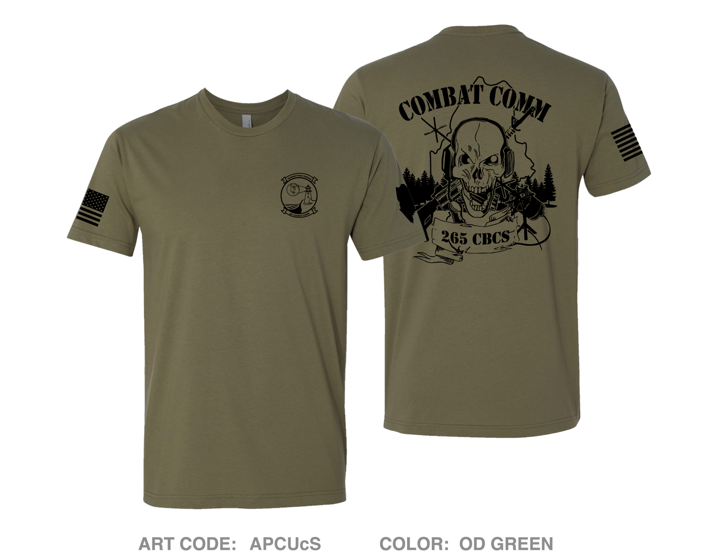 265 COMBAT COMMUNICATIONS SQUADRON Comfort Unisex Cotton SS Tee - APCUcS