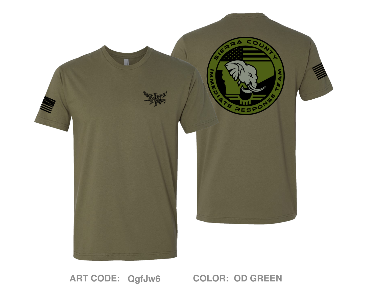 Sierra County IRT Comfort Unisex Cotton SS Tee - QgfJw6