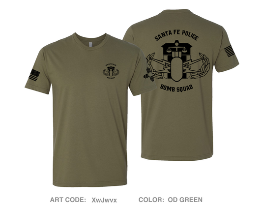 Santa Fe Police Department Comfort Unisex Cotton SS Tee - XwJwvx