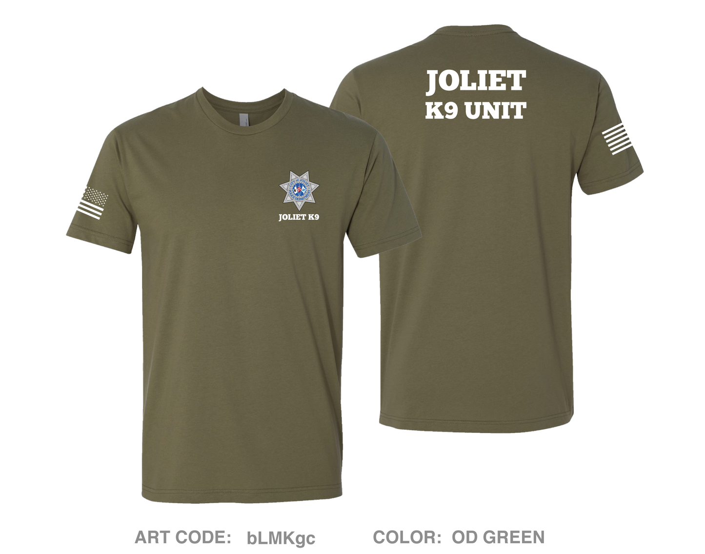 Joliet Police K9 Unit Comfort Unisex Cotton SS Tee - bLMKgc