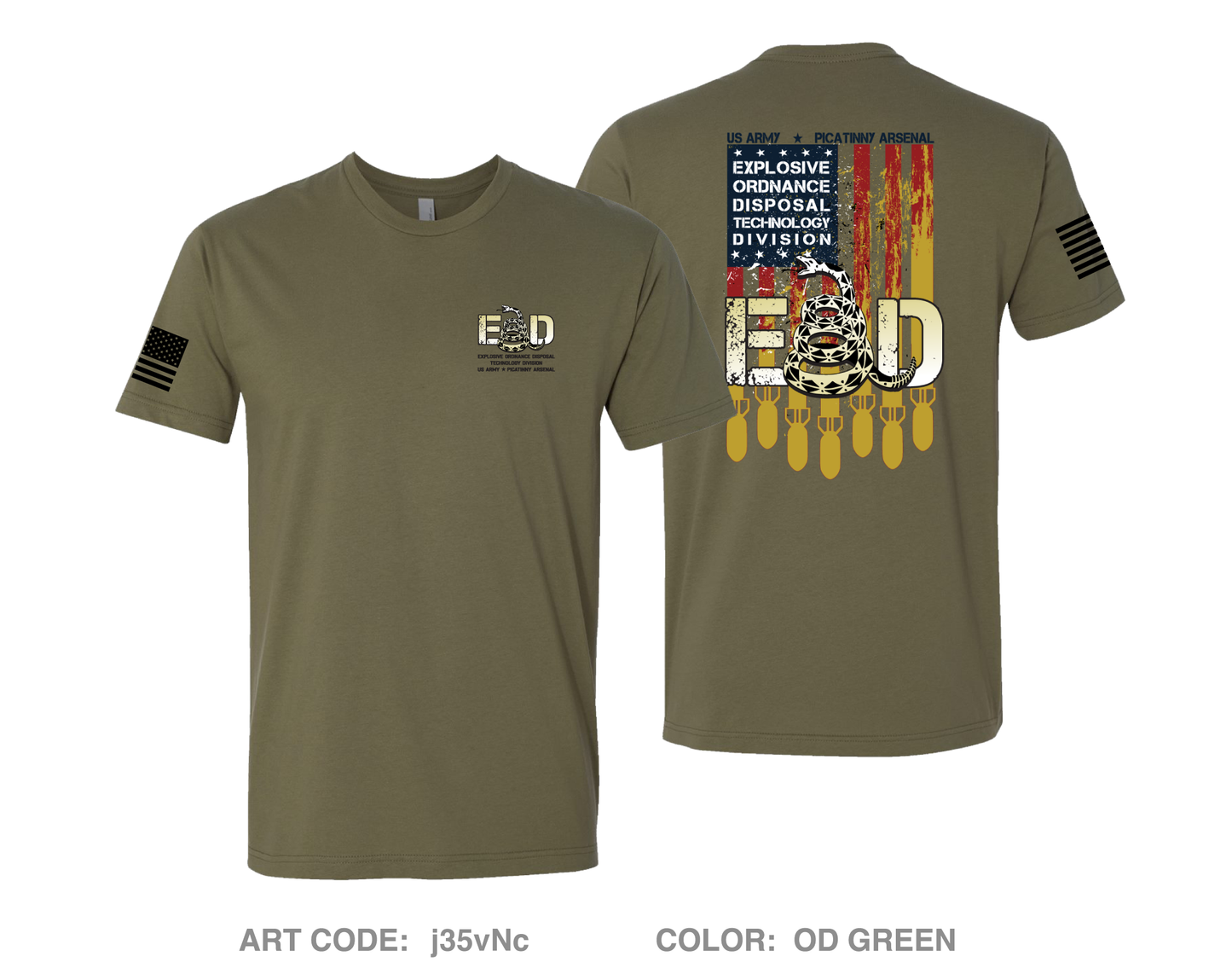 Explosive Ordnance Disposal Technology Division (EOD) Comfort Unisex Cotton SS Tee - j35vNc