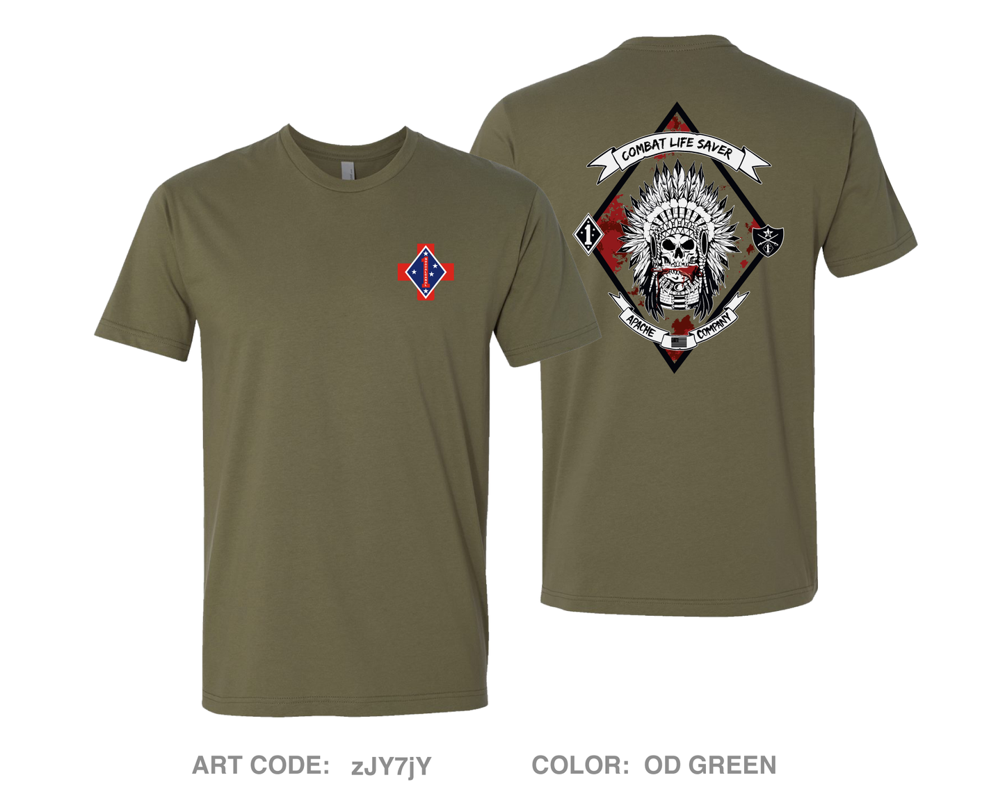 A Co, 1BN,5th marines Comfort Unisex Cotton SS Tee - zJY7jY