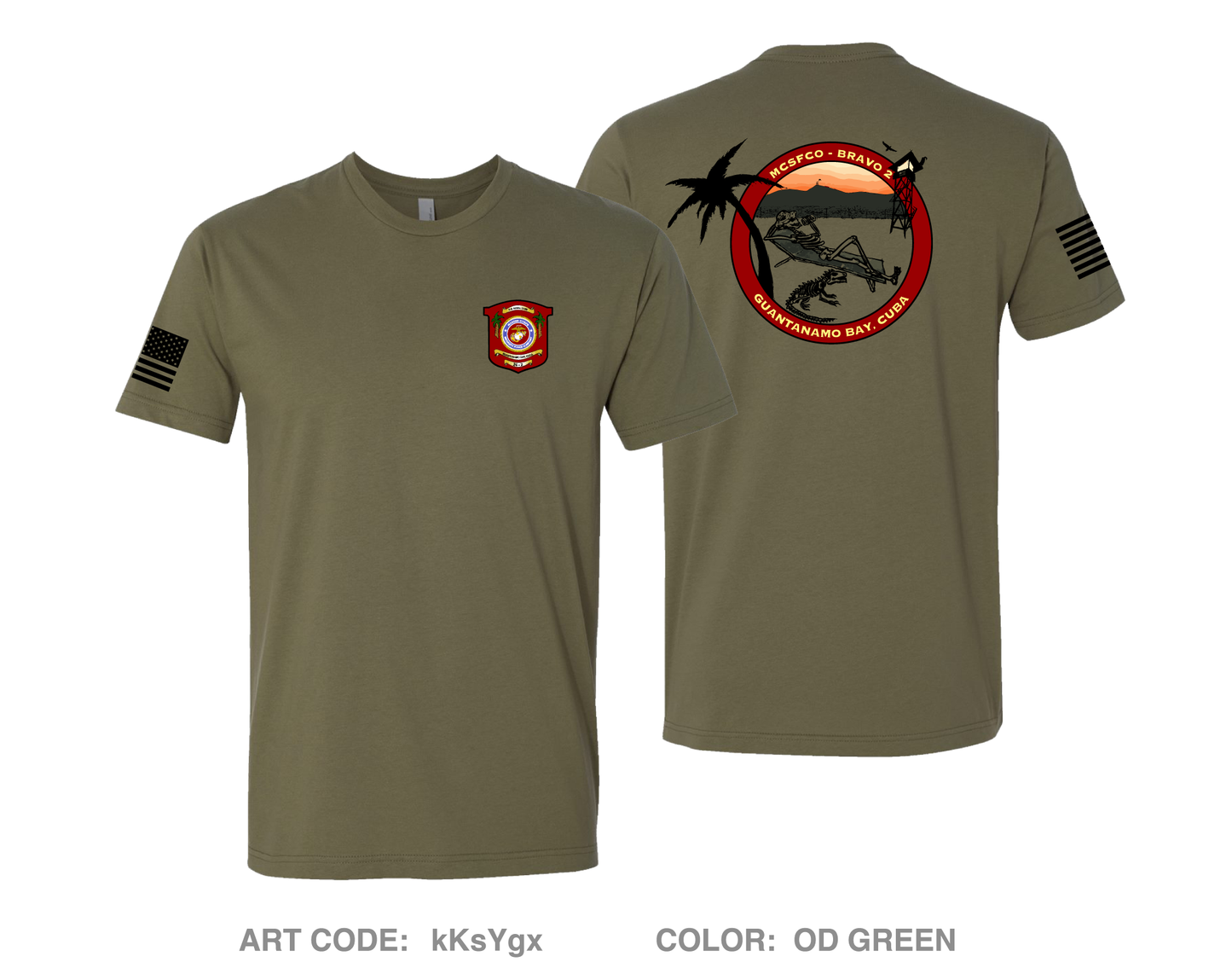 GTMO MCSFCO BRAVO 2 Comfort Unisex Cotton SS Tee - kKsYgx