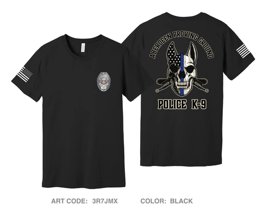 Aberdeen Proving Ground Police Department Fundraising Collection Comfort Unisex Cotton SS Tee - 3R7JMX