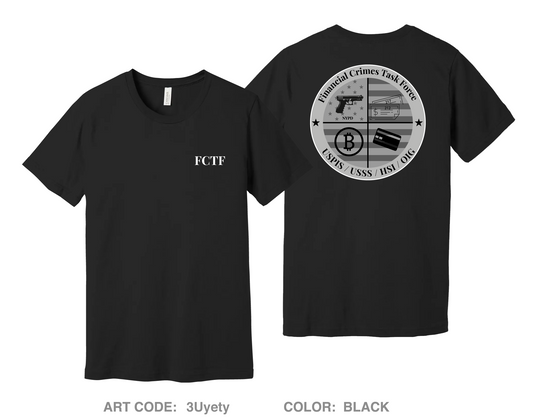 Financial Crimes Task Force Comfort Unisex Cotton SS Tee - 3Uyety
