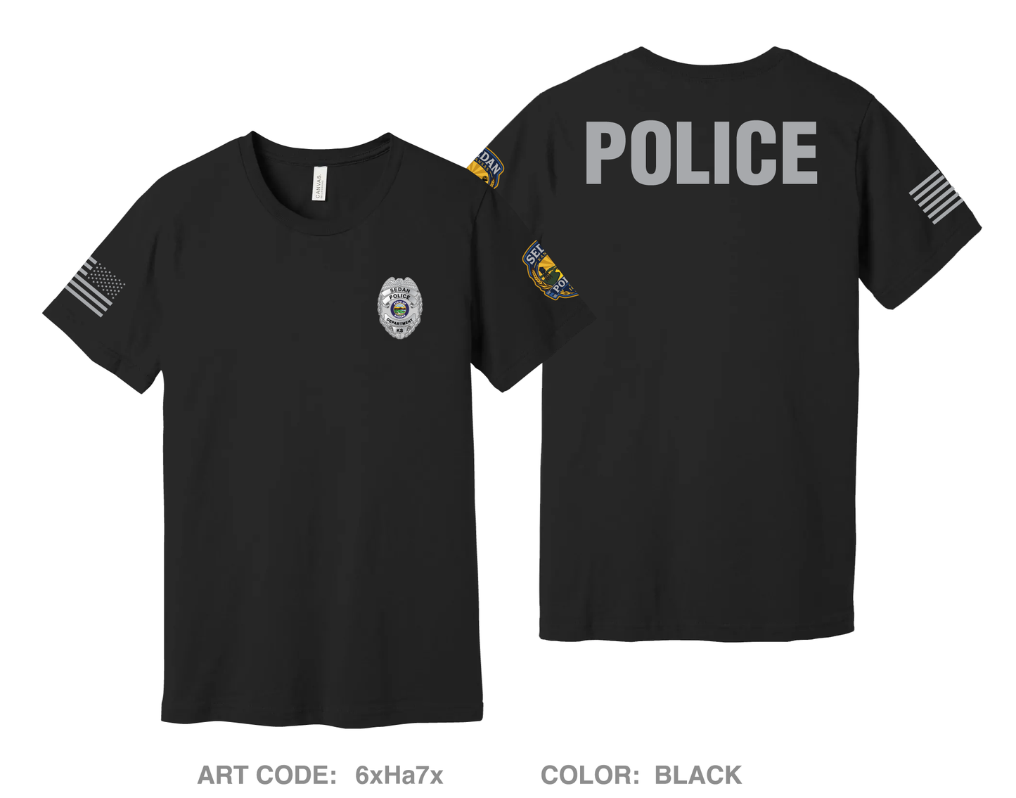 Chautauqau County Sheriffs Office/ Sedan PD Comfort Unisex Cotton SS Tee - 6xHa7x