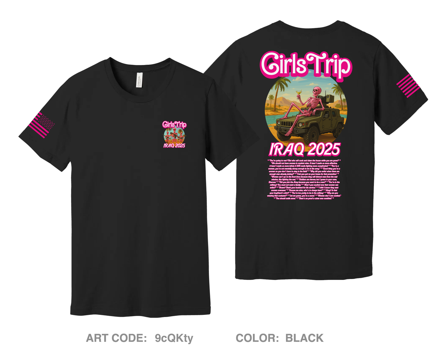 Iraq 2025 Girls Trip Comfort Unisex Cotton SS Tee - 9cQKty