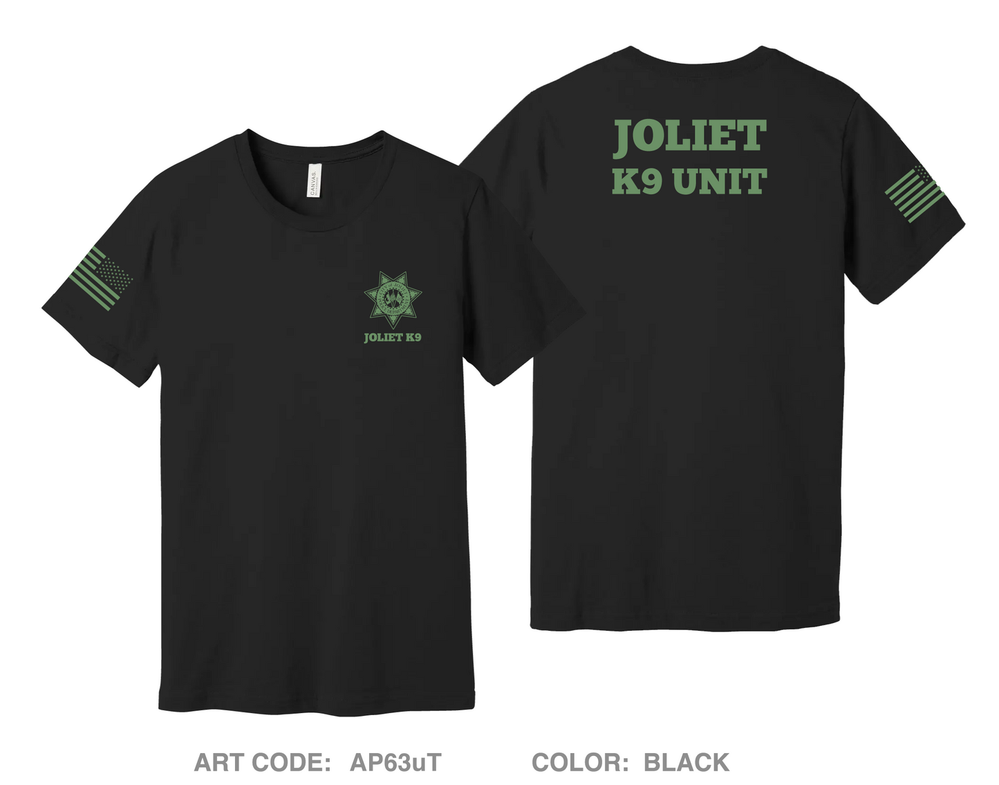 Joliet Police K9 Unit Comfort Unisex Cotton SS Tee - AP63uT