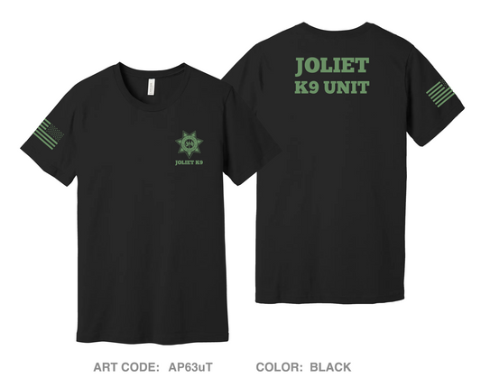Joliet Police K9 Unit Comfort Unisex Cotton SS Tee - AP63uT