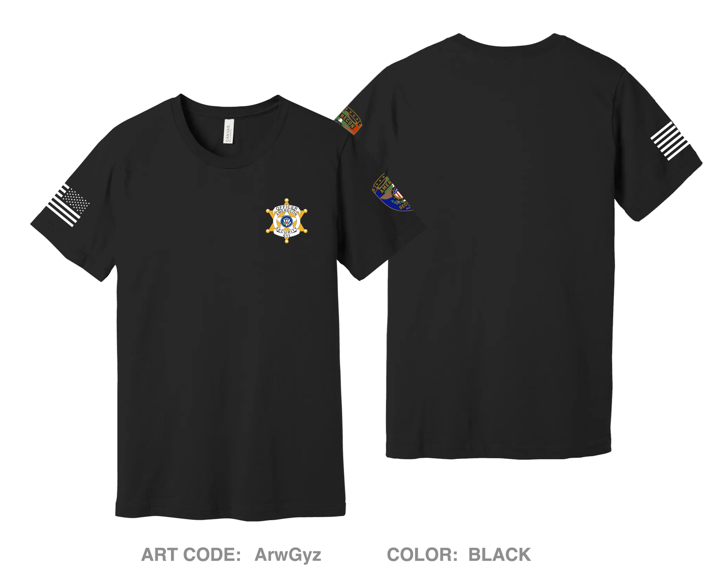 AmeRecon Security Comfort Unisex Cotton SS Tee - ArwGyz