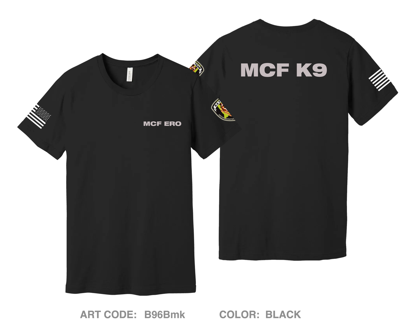 MCF K9 Comfort Unisex Cotton SS Tee - B96Bmk