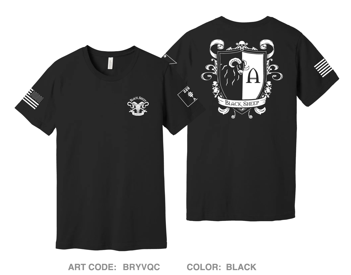 A Co, 229th MI BN Comfort Unisex Cotton SS Tee - BRYVQC