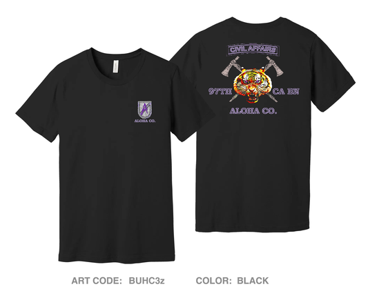 A Co 97th Civil Affairs BN Comfort Unisex Cotton SS Tee - BUHC3z