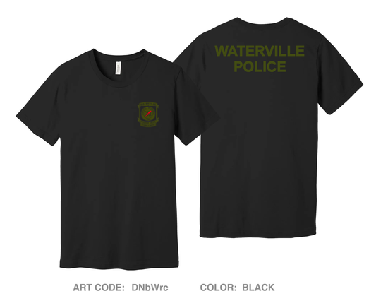 Waterville police Comfort Unisex Cotton SS Tee - DNbWrc