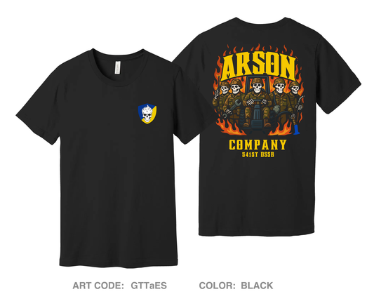 Arson Company Fundraising Collection Comfort Unisex Cotton SS Tee - GTTaES
