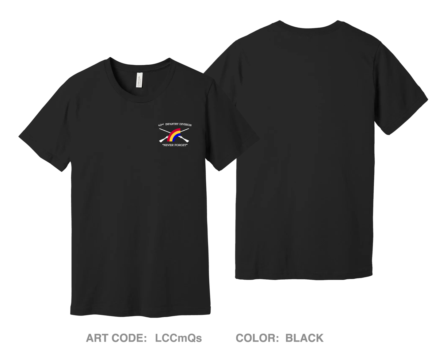 42nd ID Fundraising Collection Comfort Unisex Cotton SS Tee - LCCmQs