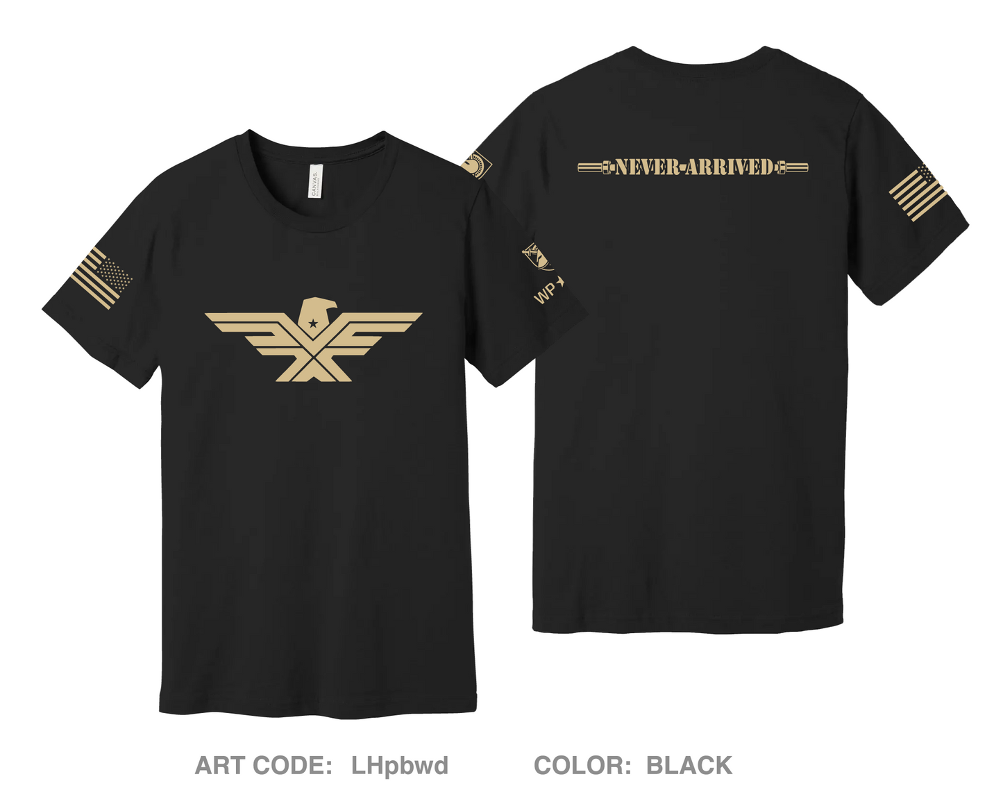 CrossFit Black and Gold Comfort Unisex Cotton SS Tee - LHpbwd
