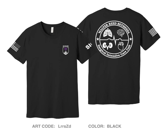 WRNMMC Surgical ICU Comfort Unisex Cotton SS Tee - LrrsZd