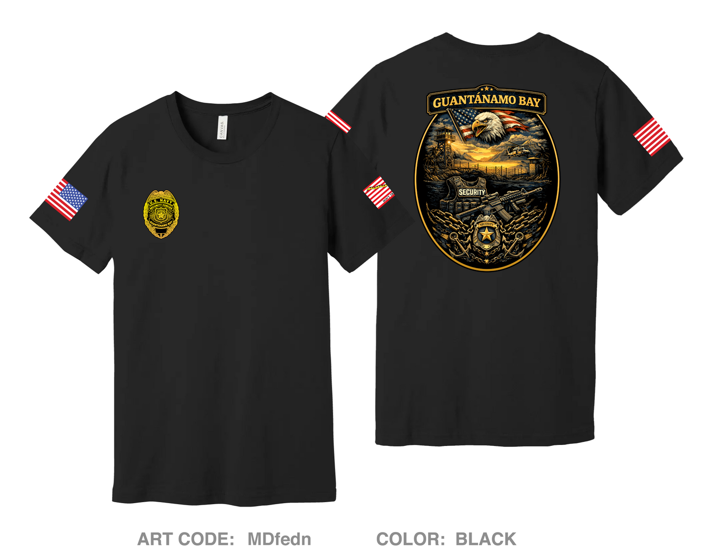GTMO Security Comfort Unisex Cotton SS Tee - MDfedn