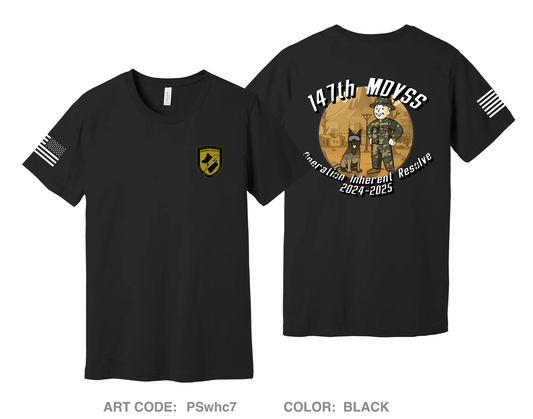 147th MDVSS CJTF-OIR Comfort Unisex Cotton SS Tee - PSwhc7