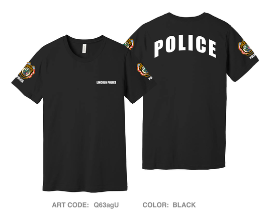 Lincoln Police Department Comfort Unisex Cotton SS Tee - Q63agU