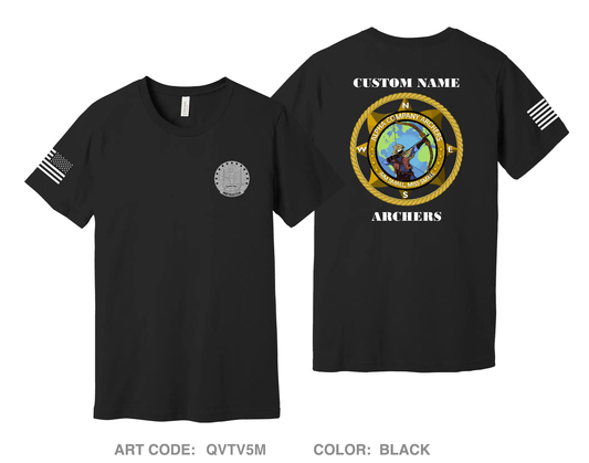 CUSTOM ALPHA COMPANY 305TH MI BN Comfort Unisex Cotton SS Tee - QVTV5M