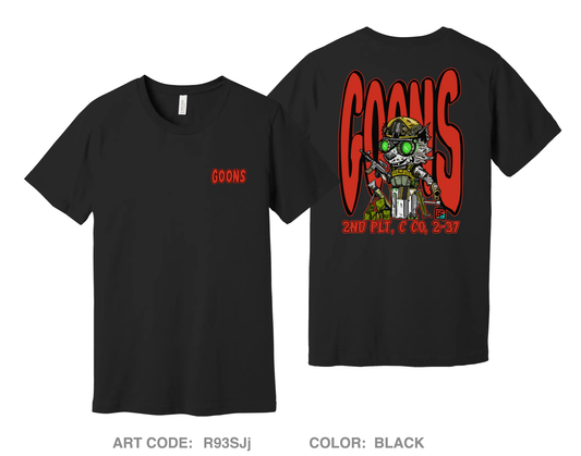 2nd Platoon "GOONS" Comfort Unisex Cotton SS Tee - R93SJj