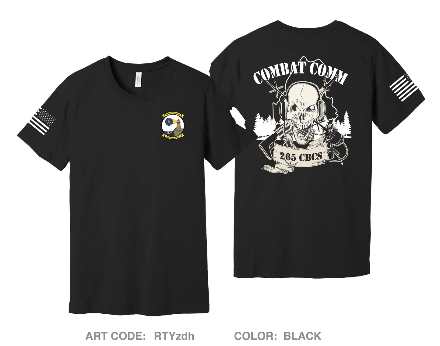 265 COMBAT COMMUNICATIONS SQUADRON Comfort Unisex Cotton SS Tee - RTYzdh