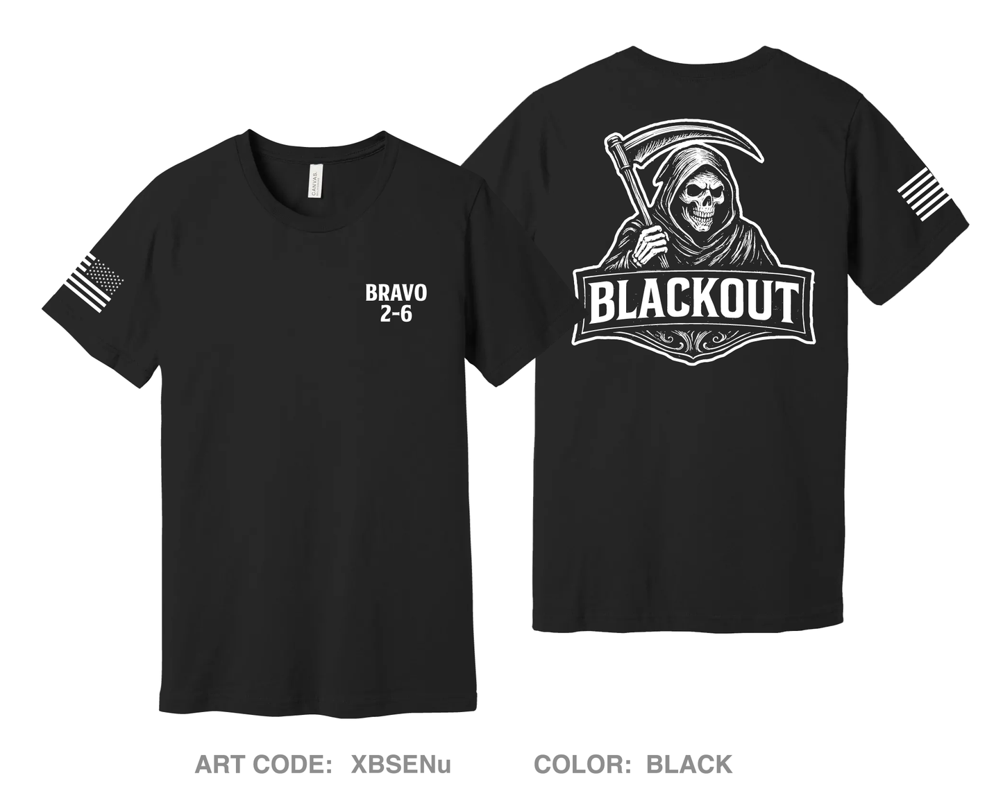 Bravo 2-6 ADA Comfort Unisex Cotton SS Tee - XBSENu
