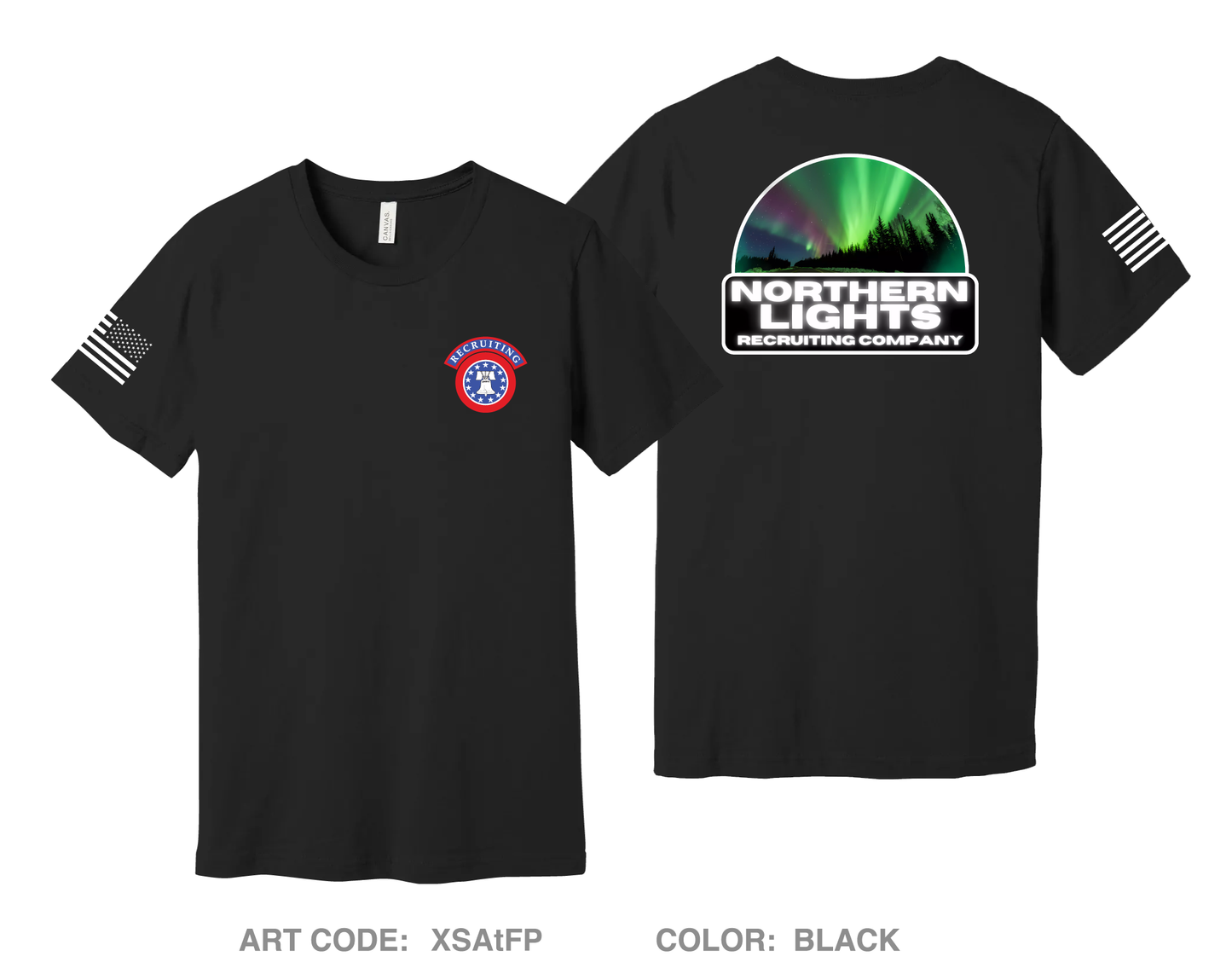 Northern Lights Recruiting Company Comfort Unisex Cotton SS Tee - XSAtFP