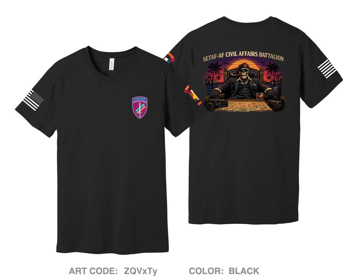 SETAF-AF Civil Affairs Battalion Comfort Unisex Cotton SS Tee - ZQVxTy