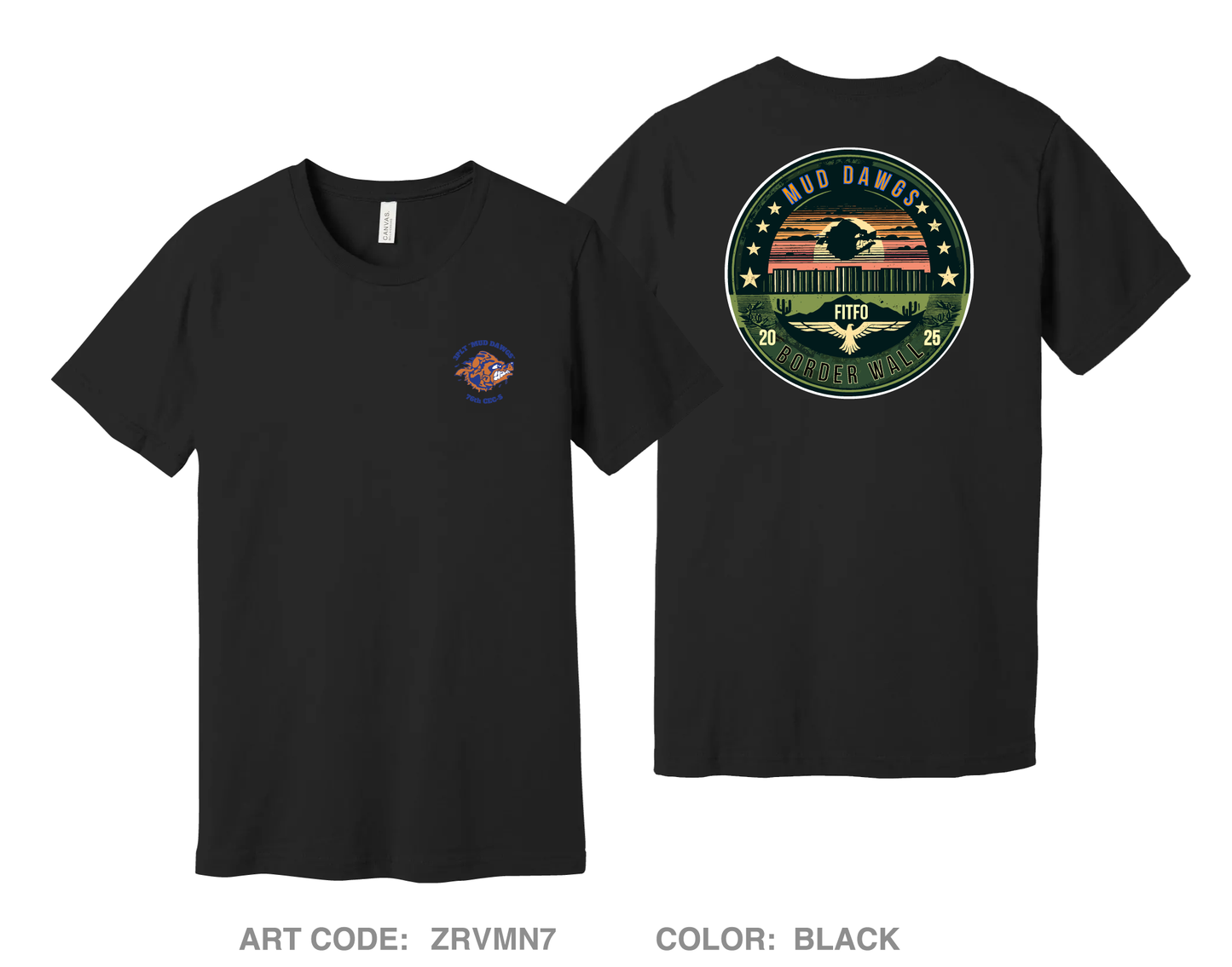 Muddawgs Comfort Unisex Cotton SS Tee - ZRVMN7