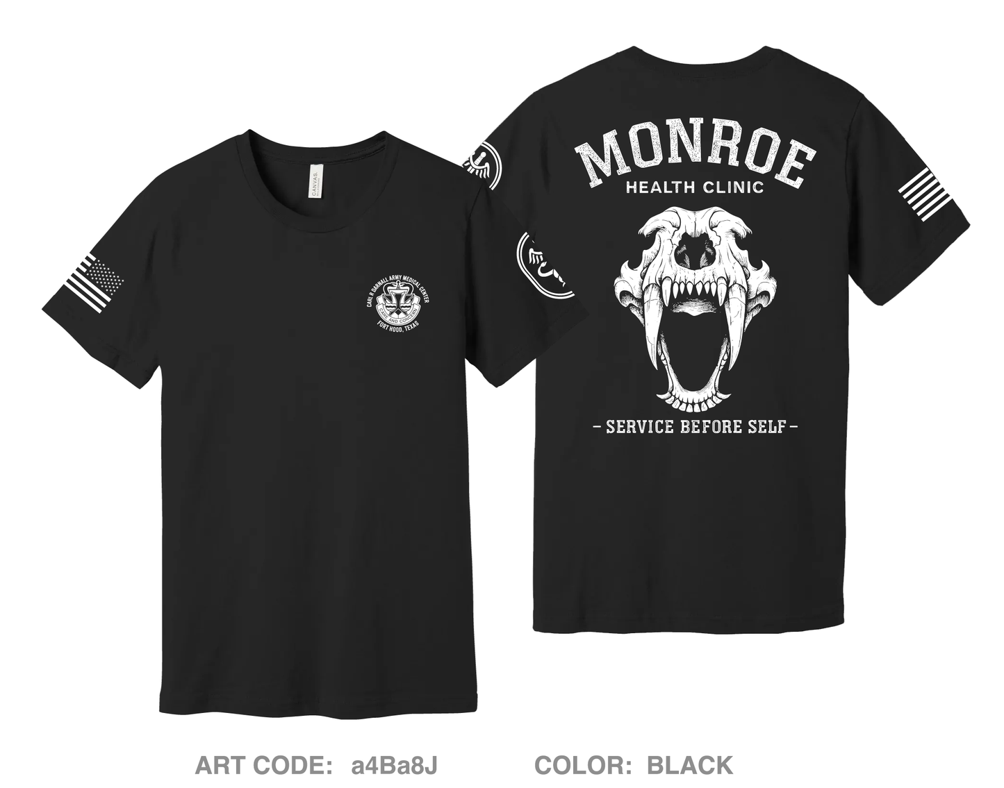 Monroe Health Clinic Comfort Unisex Cotton SS Tee - a4Ba8J