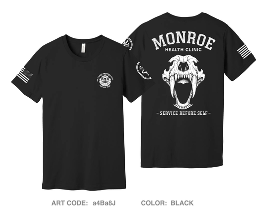 Monroe Health Clinic Comfort Unisex Cotton SS Tee - a4Ba8J
