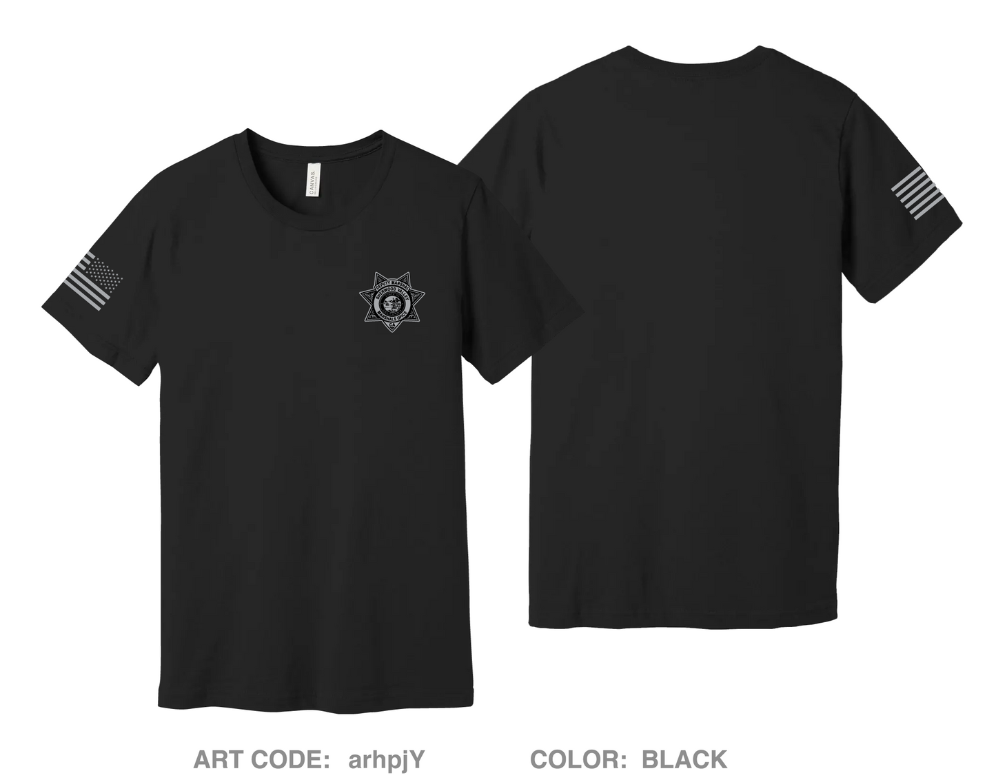 SHERWOOD Valley Marshals Comfort Unisex Cotton SS Tee - arhpjY