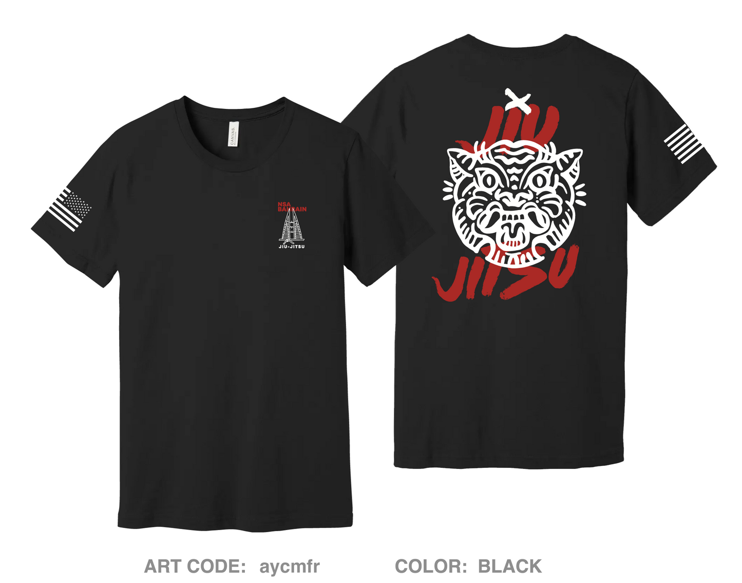 NSA JIU JITSU Comfort Unisex Cotton SS Tee - aycmfr