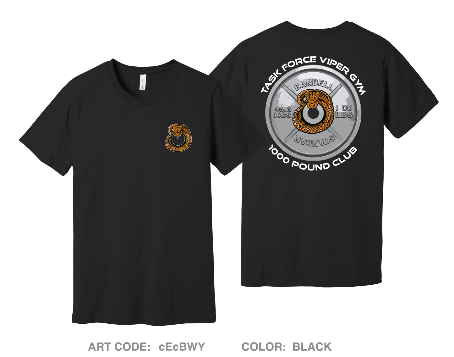 Viper Gym Comfort Unisex Cotton SS Tee - cEcBWY